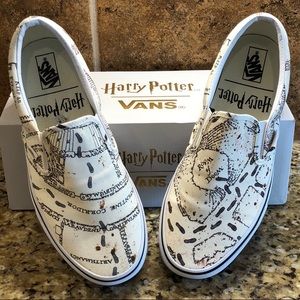 Harry Potter x Vans Marauders’ Map Slip Ons